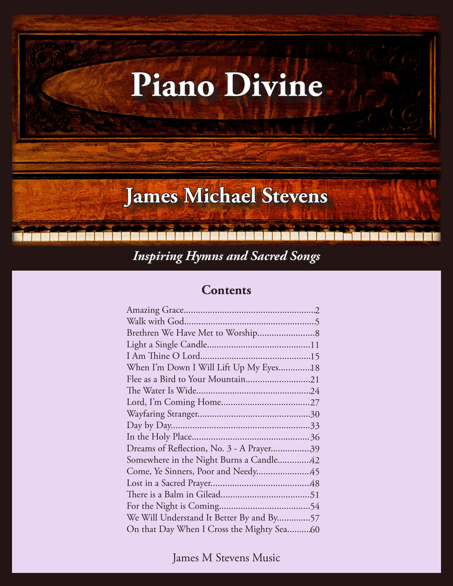 Piano Divine - Inspiring Hymns and Sacred Songs Piano Solo scores gallery preview page 1