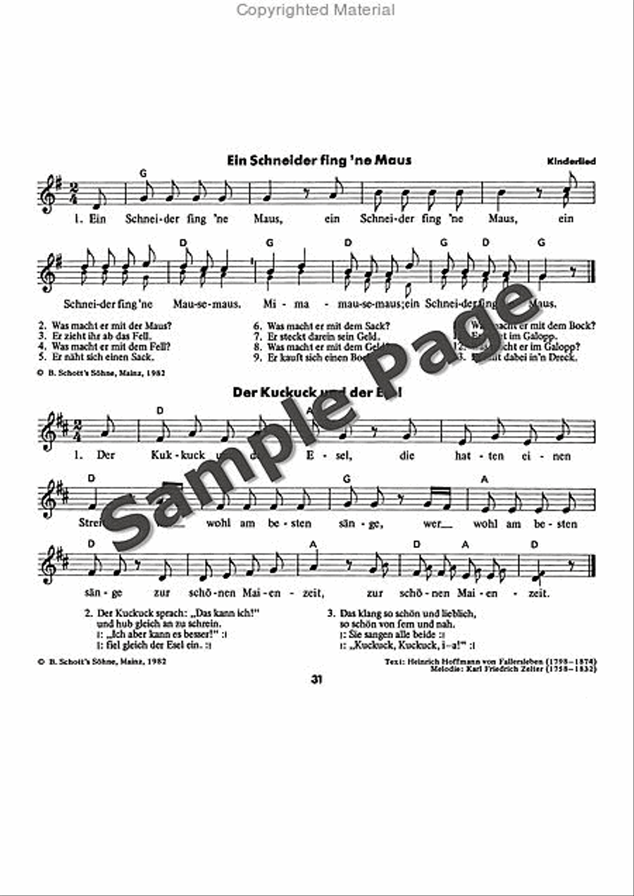 Es tonen die Lieder Recorder scores gallery preview page 32