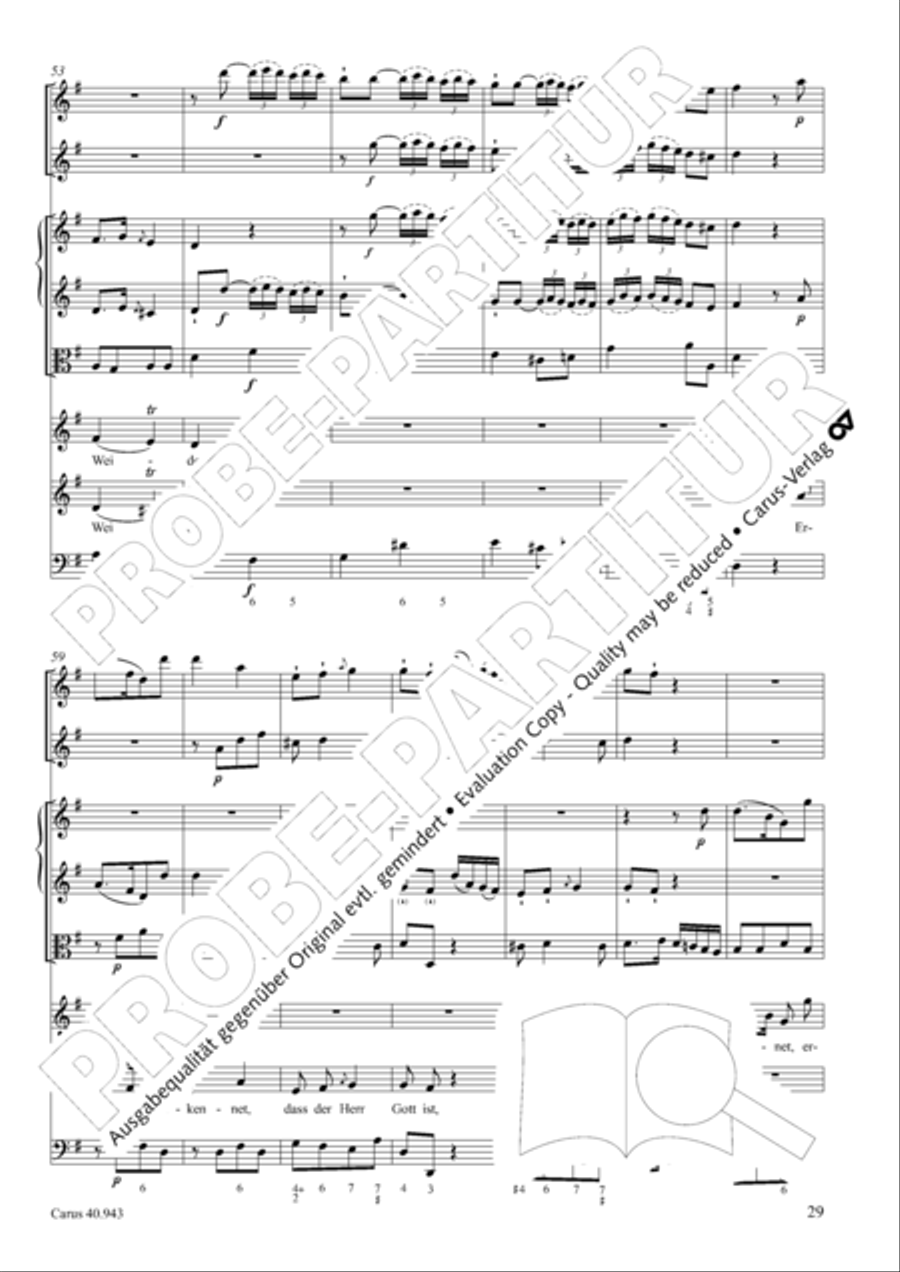 Shout to the Lord, all the earth (Jauchzet dem Herrn, alle Welt) 4-Part scores gallery preview page 36