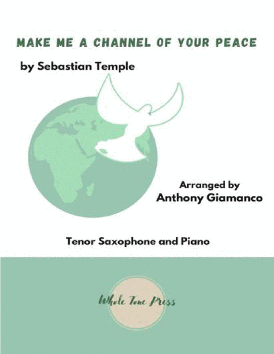 Make Me A Channel Of Your Peace (prayer Of St. Francis) Tenor Saxophone scores gallery preview page 1