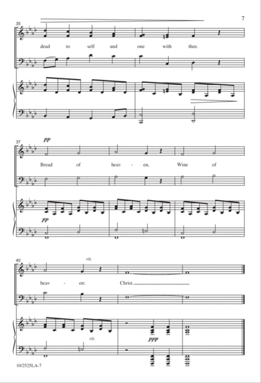 Bread of Heaven, Wine of Heaven 3-Part scores gallery preview page 7