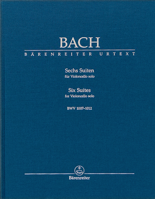 Book cover for 6 Suites for Violincello Solo, BWV 1007-1012