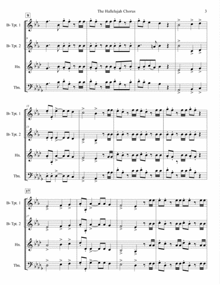 The Hallelujah Chorus for Brass Quartet image number null