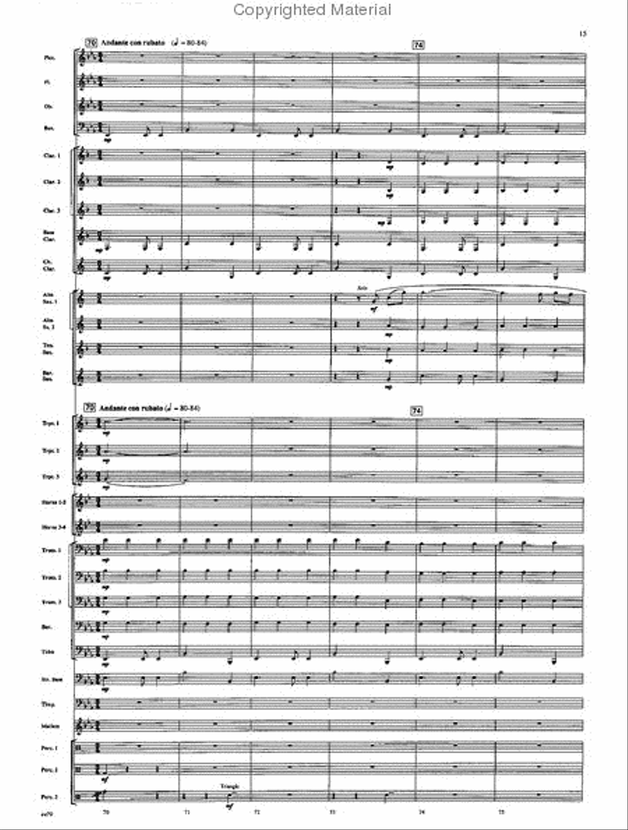 American Folk Fantasia Concert Band scores gallery preview page 16
