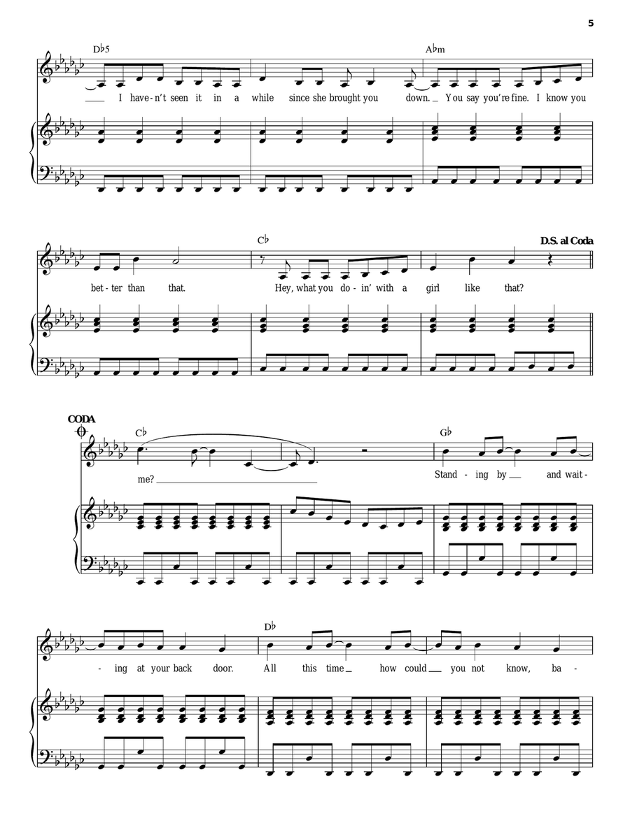 You Belong With Me You Belong With Me Piano, Vocal scores gallery preview page 5