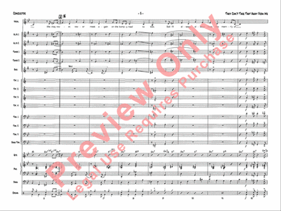 They Can't Take That Away from Me Jazz Ensemble scores gallery preview page 14