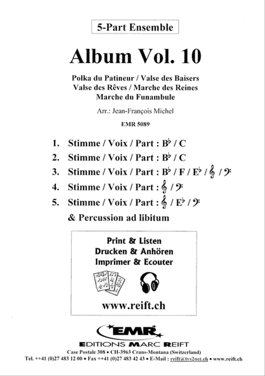 Quintett Album Vol. 10 Concert Band scores gallery preview page 2