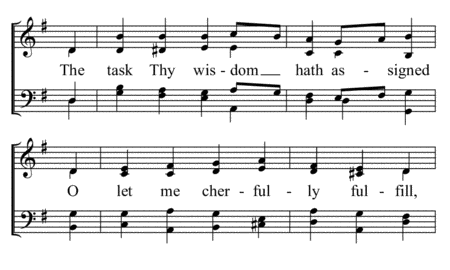 "Forth In Thy Name, O Lord, I Go" music sheet for smartphone image number null