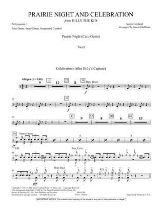 Prairie Night And Celebration (from Billy The Kid) - Percussion 1