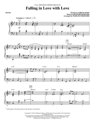 Falling in Love with Love (from The Boys From Syracuse) (arr. Paris Rutherford) - Piano