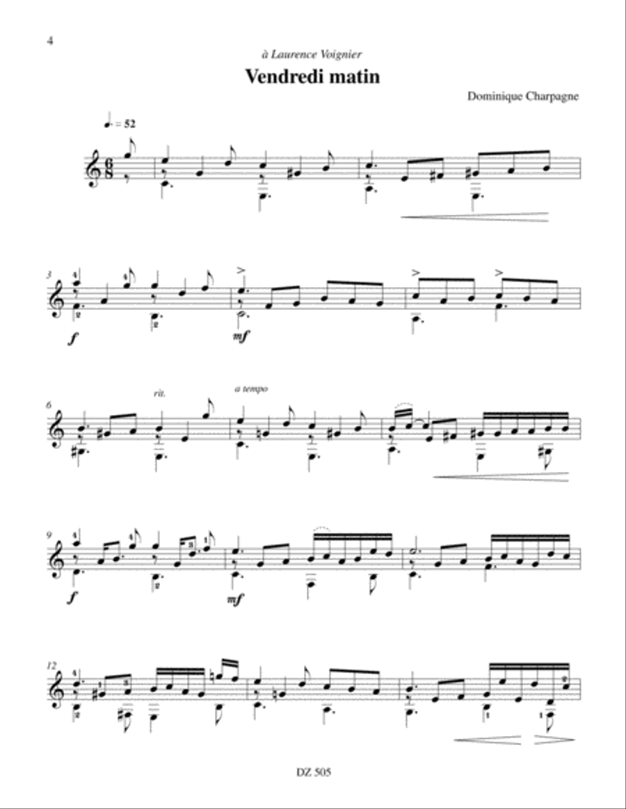 Par ailleurs Par ailleurs Classical Guitar scores gallery preview page 4