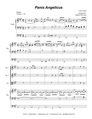 Panis Angelicus (for String Quartet and Organ - High Key)