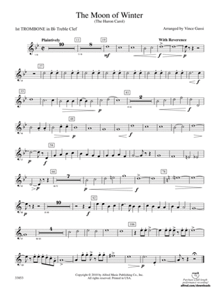The Moon of Winter (The Huron Carol): (wp) 1st B-flat Trombone T.C.
