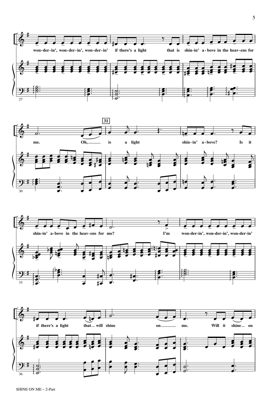 Shine On Me 2-Part scores gallery preview page 3