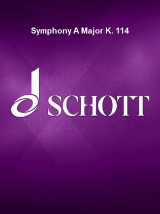Book cover for Symphony A Major K. 114