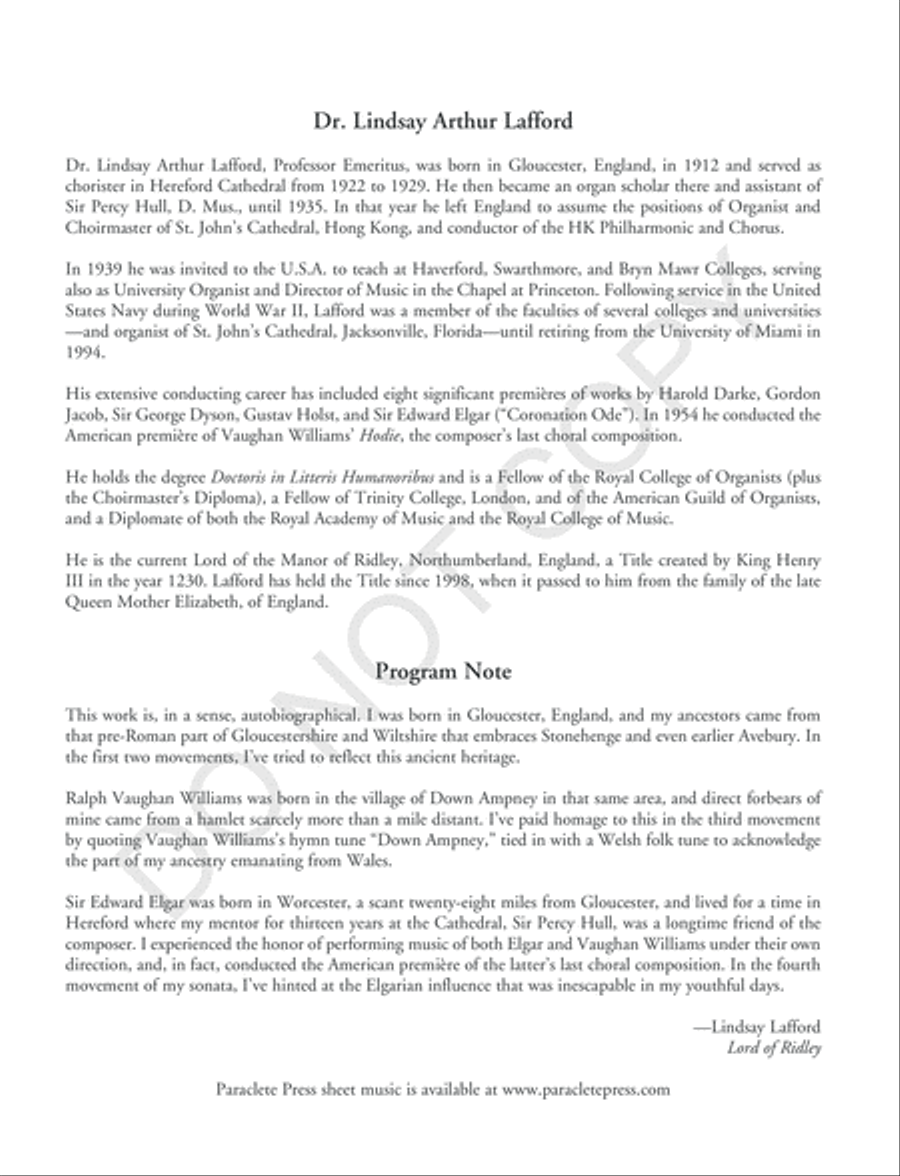 Sonata No. 2 for Organ Organ Solo scores gallery preview page 3