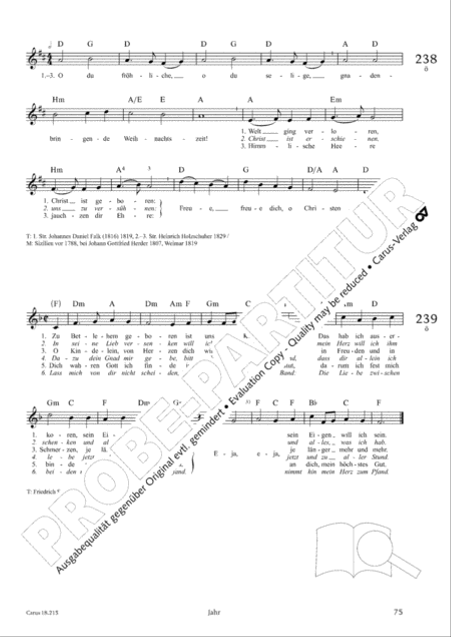 Gitarrenbuch zum Gotteslob Guitar scores gallery preview page 72