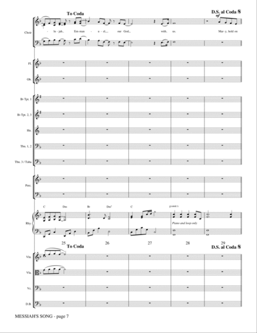Messiah's Song - Full Score Choir scores gallery preview page 6