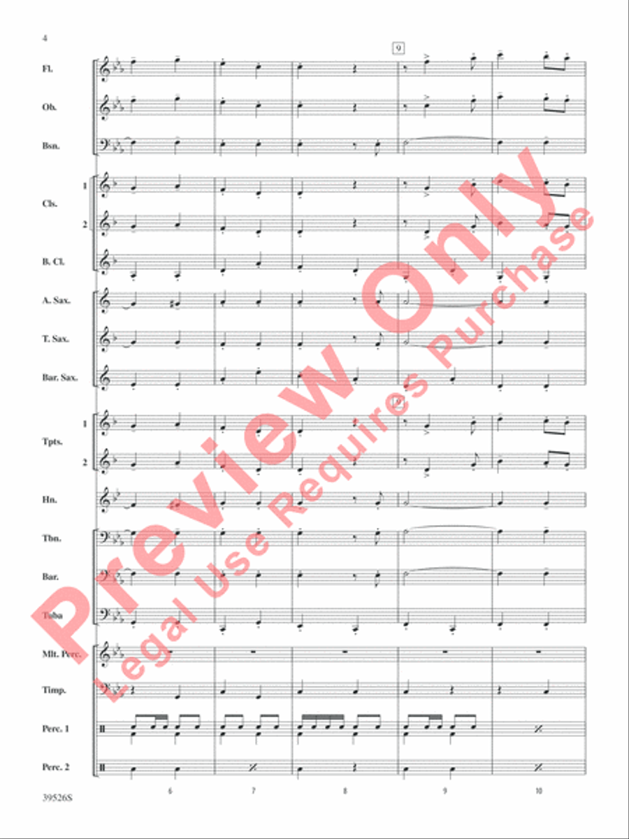 Korobushka Concert Band scores gallery preview page 4