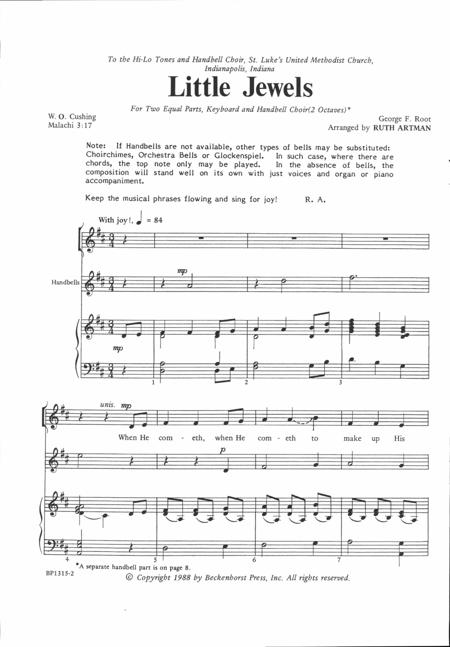 Little Jewels Little Jewels 2-Part scores gallery preview page 2