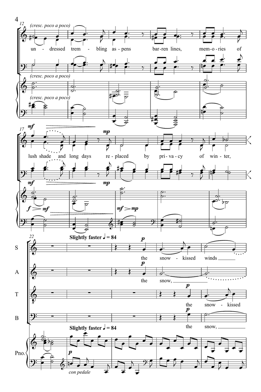 The cold demands a silence 4-Part scores gallery preview page 3
