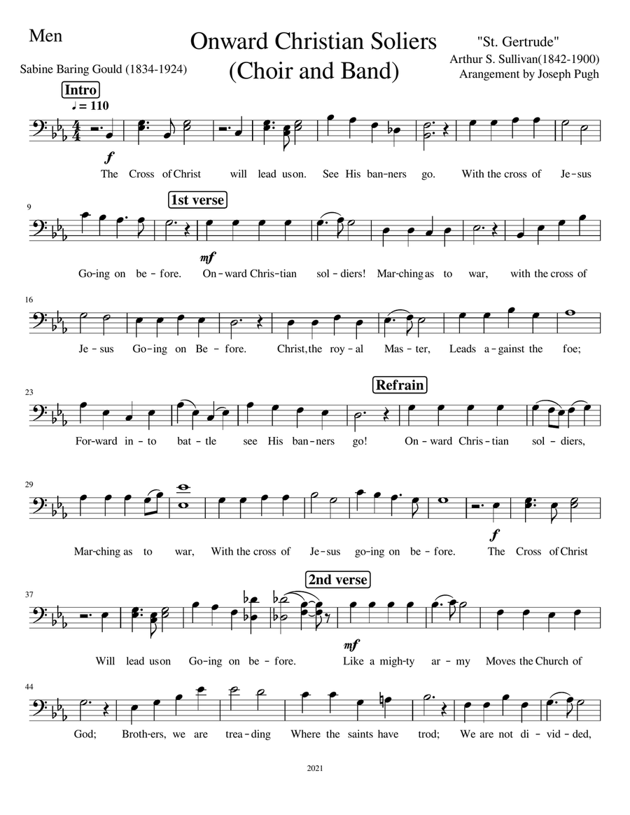 Onward Christian Soldiers (for Band and Choir) Concert Band scores gallery preview page 3