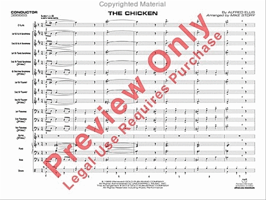 The Chicken Jazz Ensemble scores gallery preview page 4