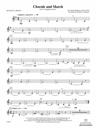 Chorale and March: B-flat Bass Clarinet