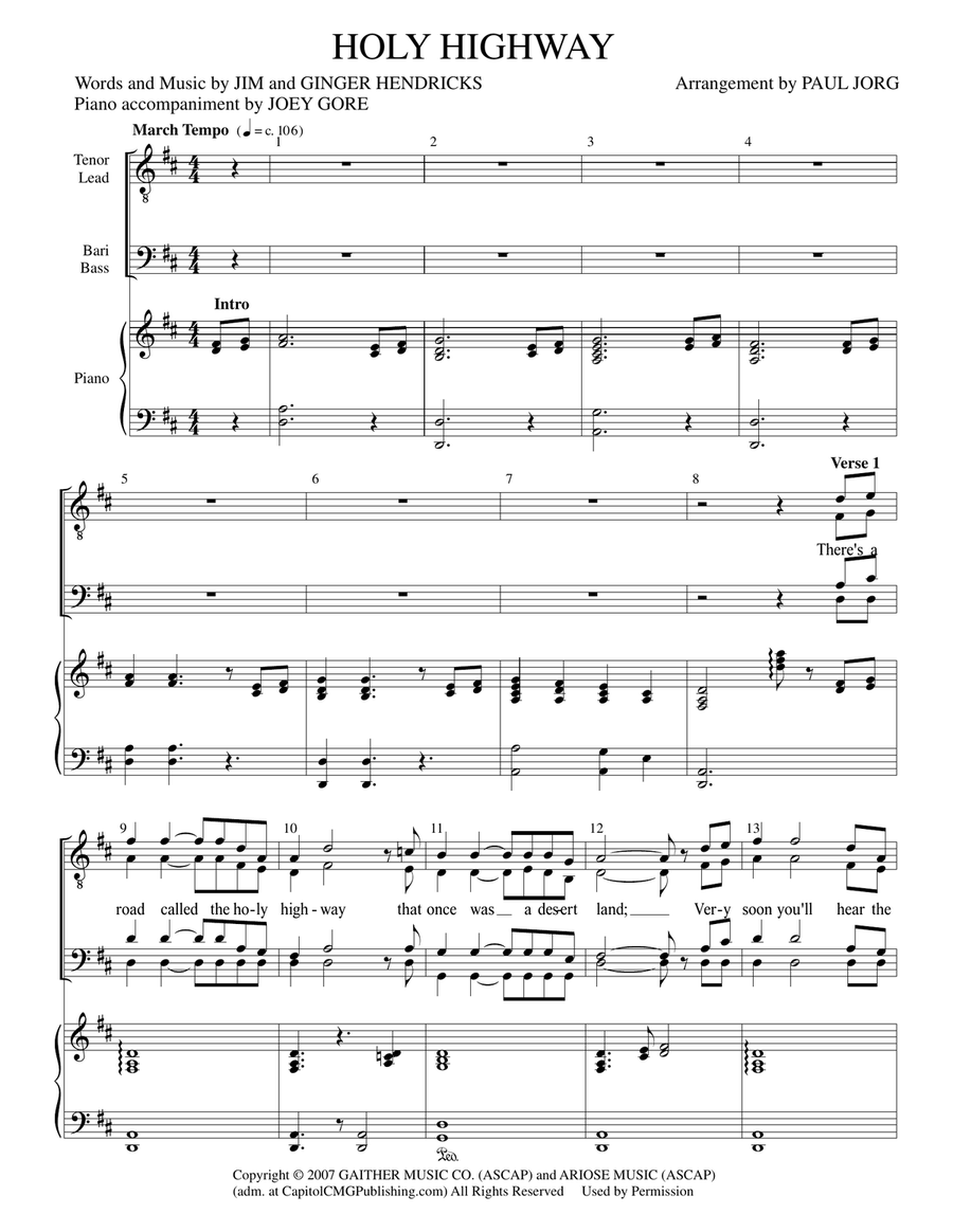 Hear My Song, Lord TTBB scores gallery preview page 1