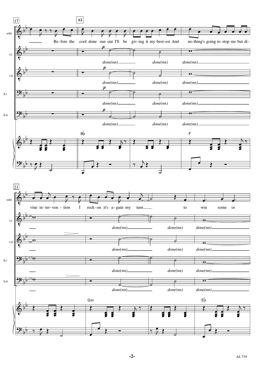 I'm Yours TTBB scores gallery preview page 2