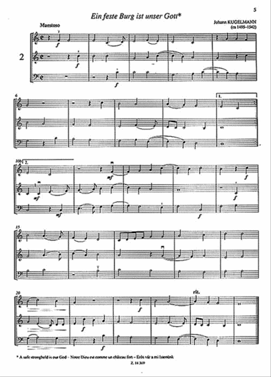 Trios for Two Violins and Violoncello for Beginners Cello scores gallery preview page 3