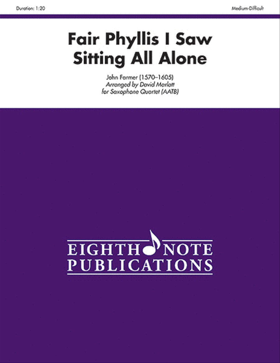 Fair Phyllis I Saw Sitting All Alone Small Ensemble scores gallery preview page 1