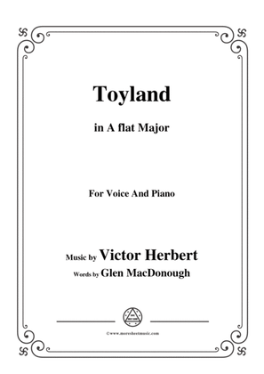 Book cover for Victor Herbert-Toyland,in A flat Major,for Voice and Piano