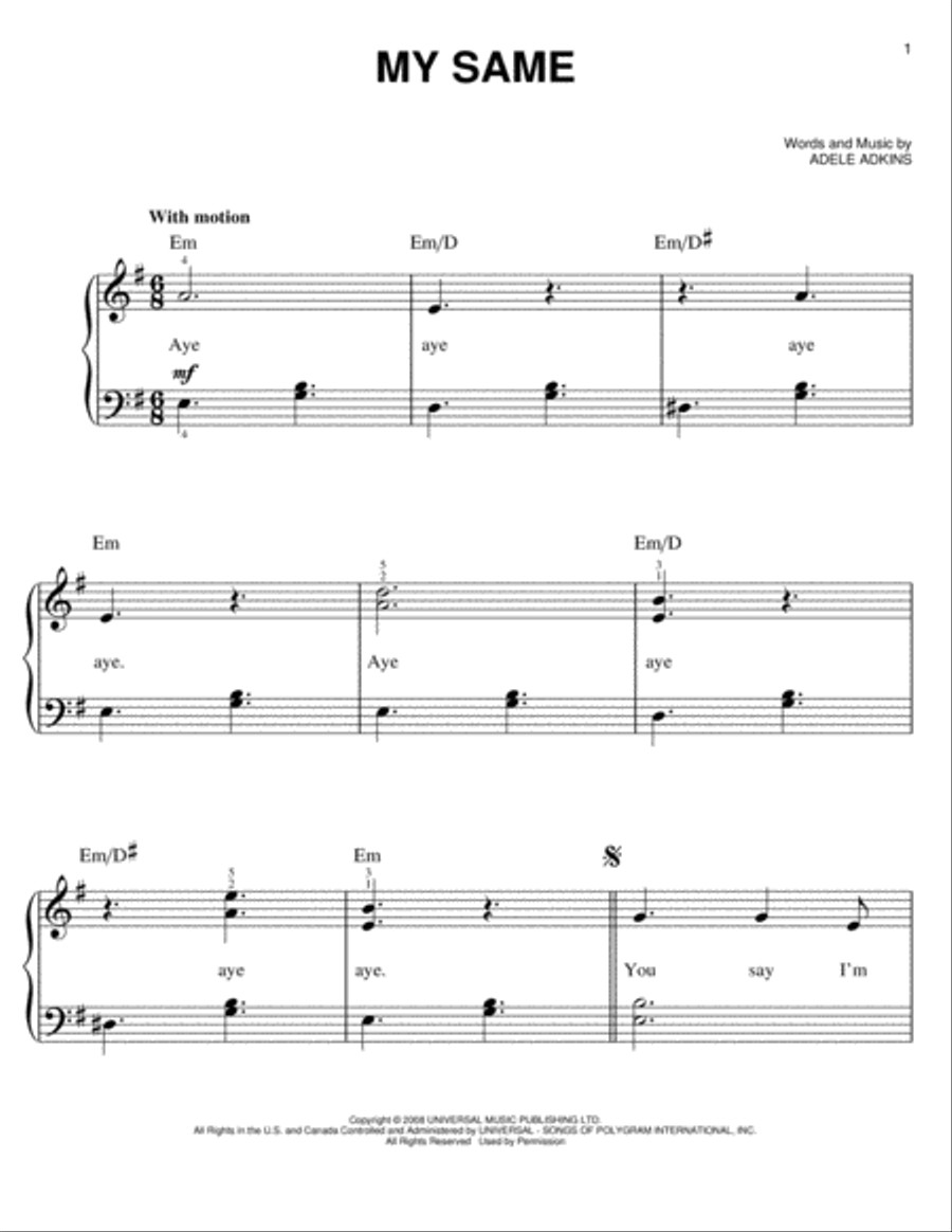 My Same Voice scores gallery preview page 1