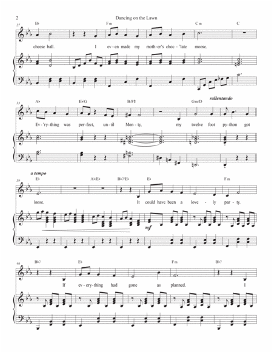 Dancing On the Lawn Voice scores gallery preview page 2