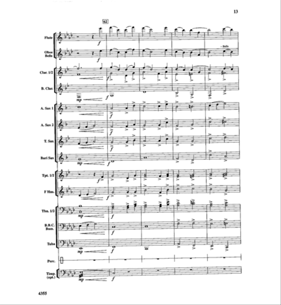 In the Shining of the Stars Concert Band scores gallery preview page 14