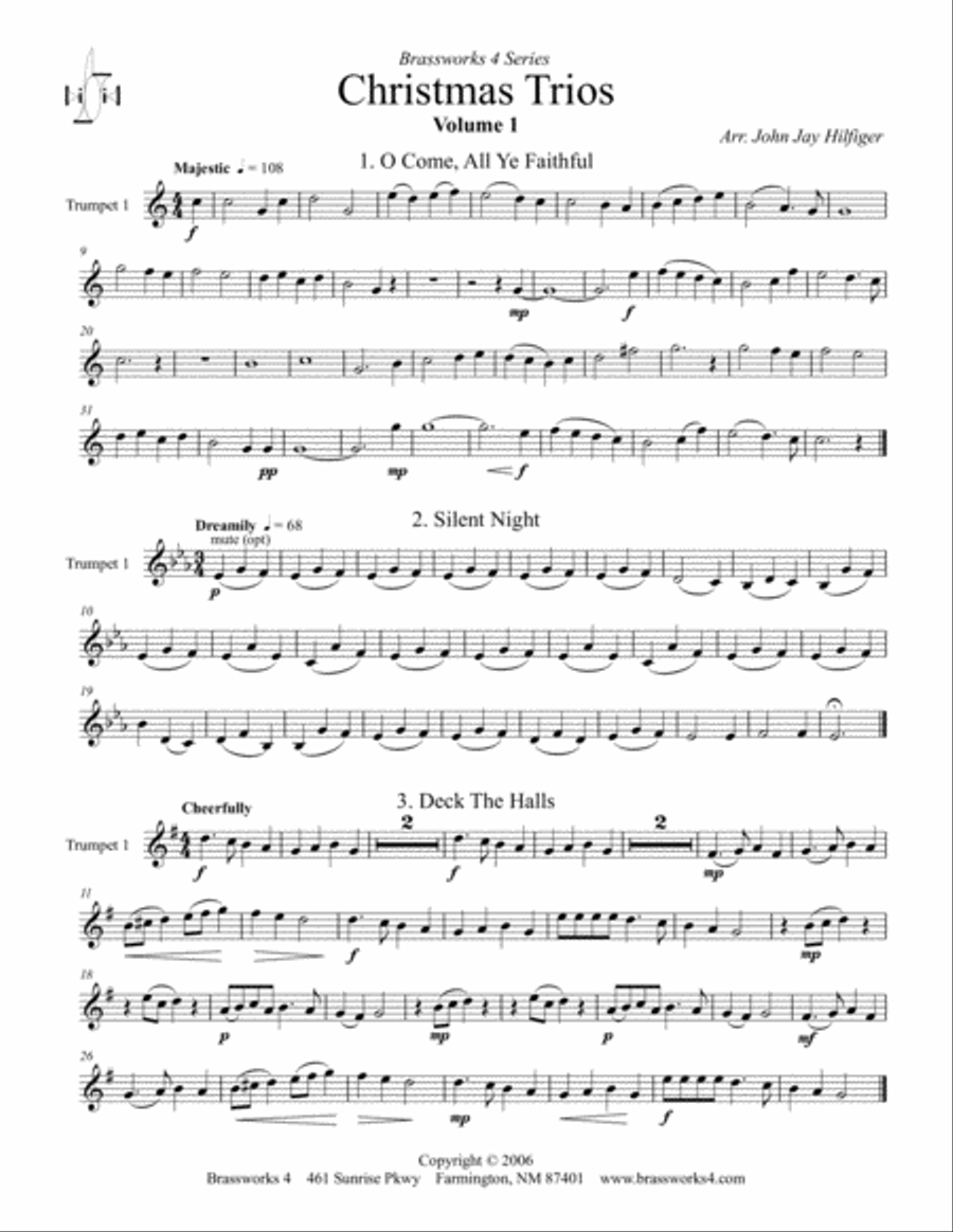 Christmas Trios, Vol. 1 Christmas Trios, Vol. 1 Trumpet Trio scores gallery preview page 5