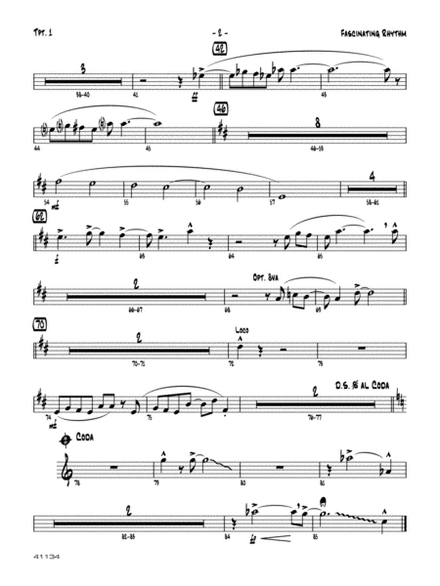 Fascinating Rhythm: 1st B-flat Trumpet