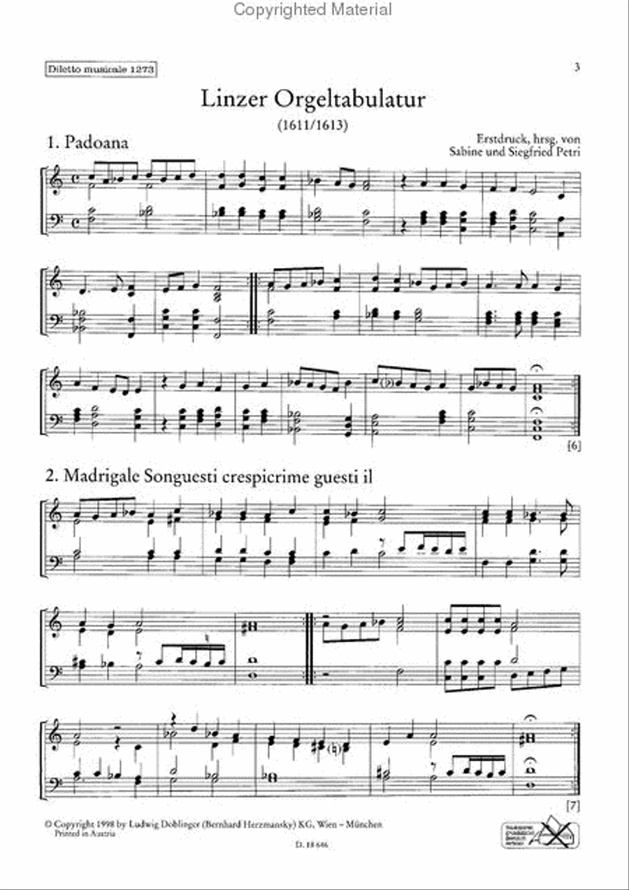 Linzer Orgeltabulatur Piano scores gallery preview page 3