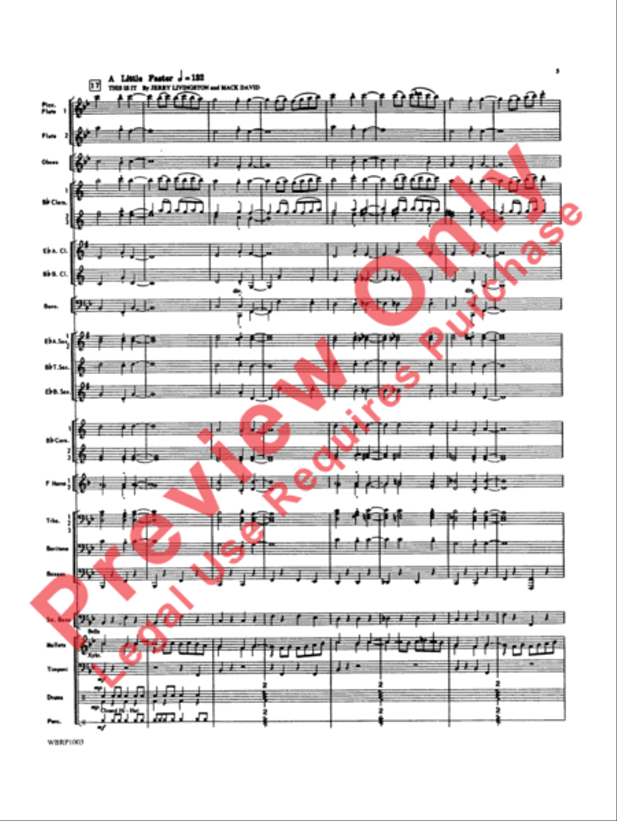 Looney Tunes Overture Looney Tunes Overture Concert Band scores gallery preview page 6