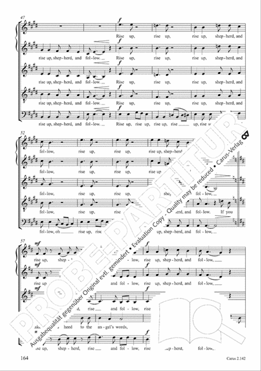 Christmas Carols of the World. Choral collection 4-Part scores gallery preview page 134