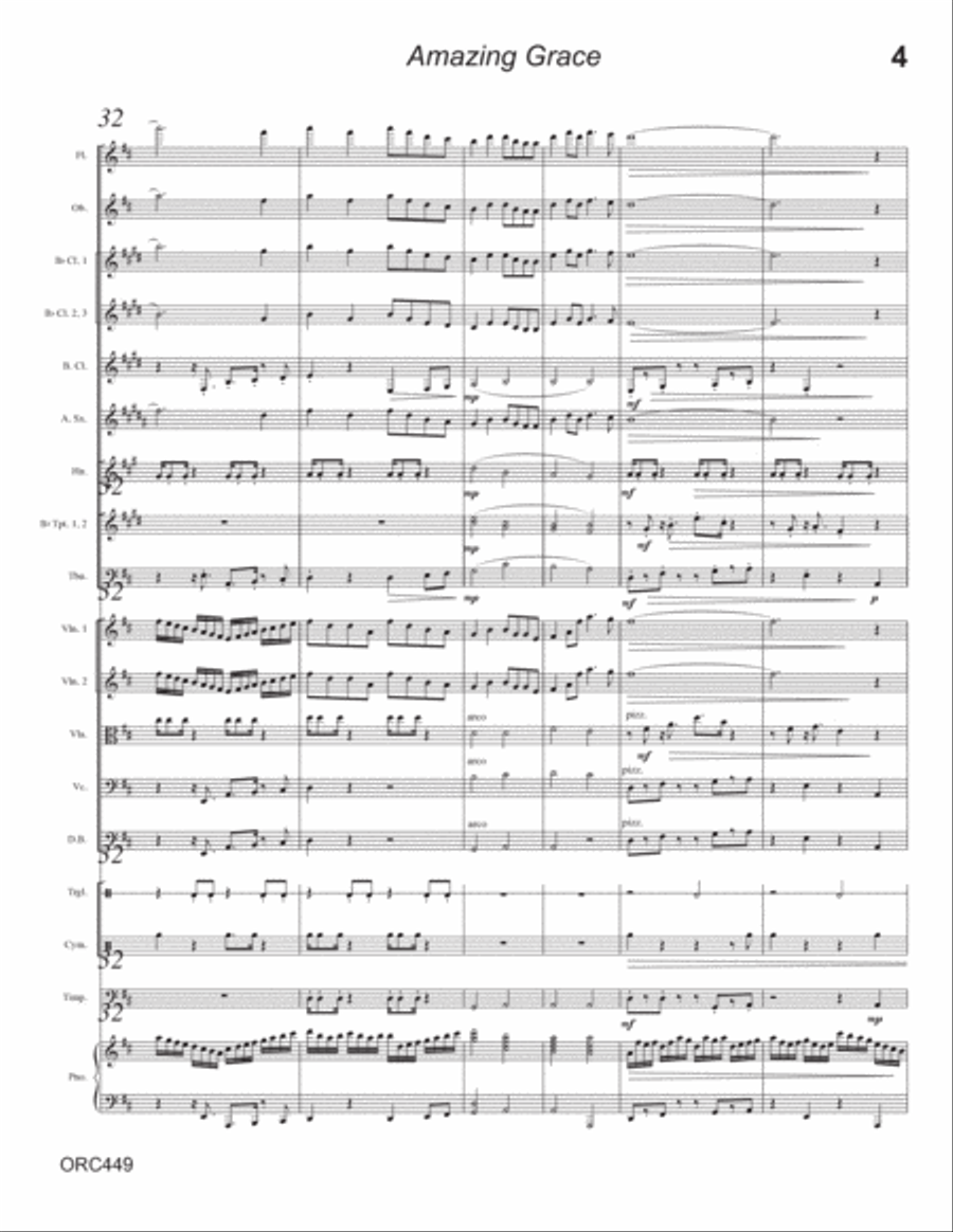 AMAZING GRACE.- Full Orchestra Full Orchestra scores gallery preview page 4