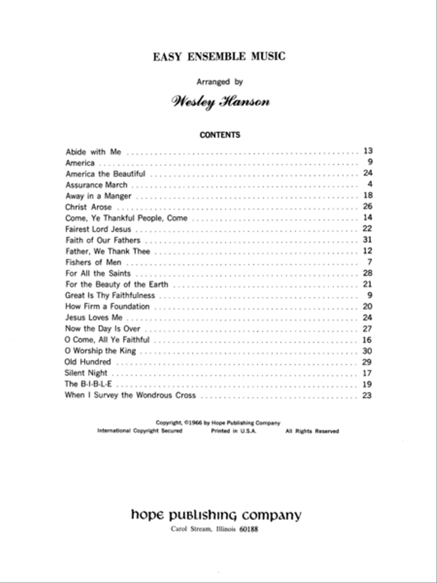Easy Ensemble Music Score scores gallery preview page 3