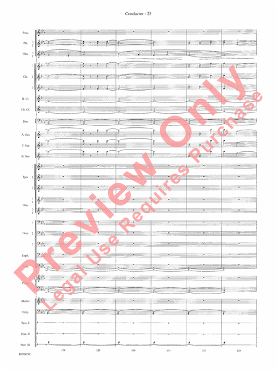 The Winds of Poseidon (from The Odyssey (Symphony No. 2)) Concert Band scores gallery preview page 29