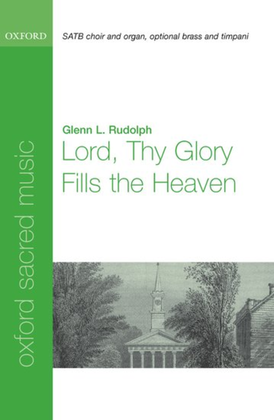 Book cover for Lord thy glory fills the heaven