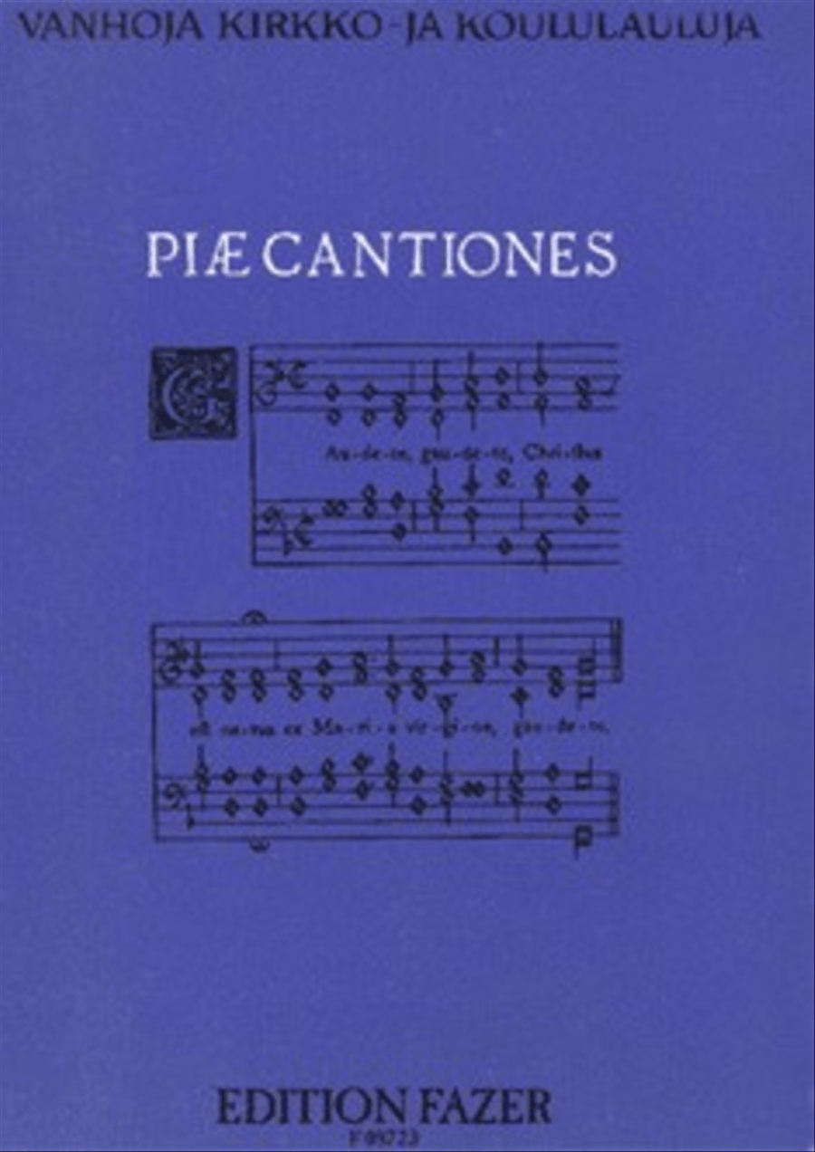 Piae cantiones (koulupainos) 4-Part scores gallery preview page 1