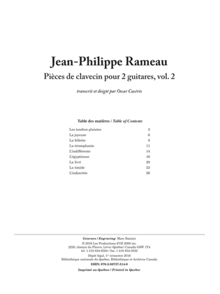 Book cover for Pièces de clavecin pour 2 guitares, vol. 2