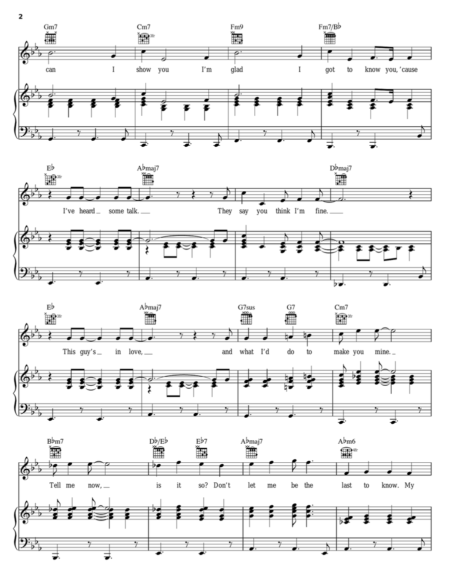 This Guy's In Love With You Piano, Vocal, Guitar scores gallery preview page 2
