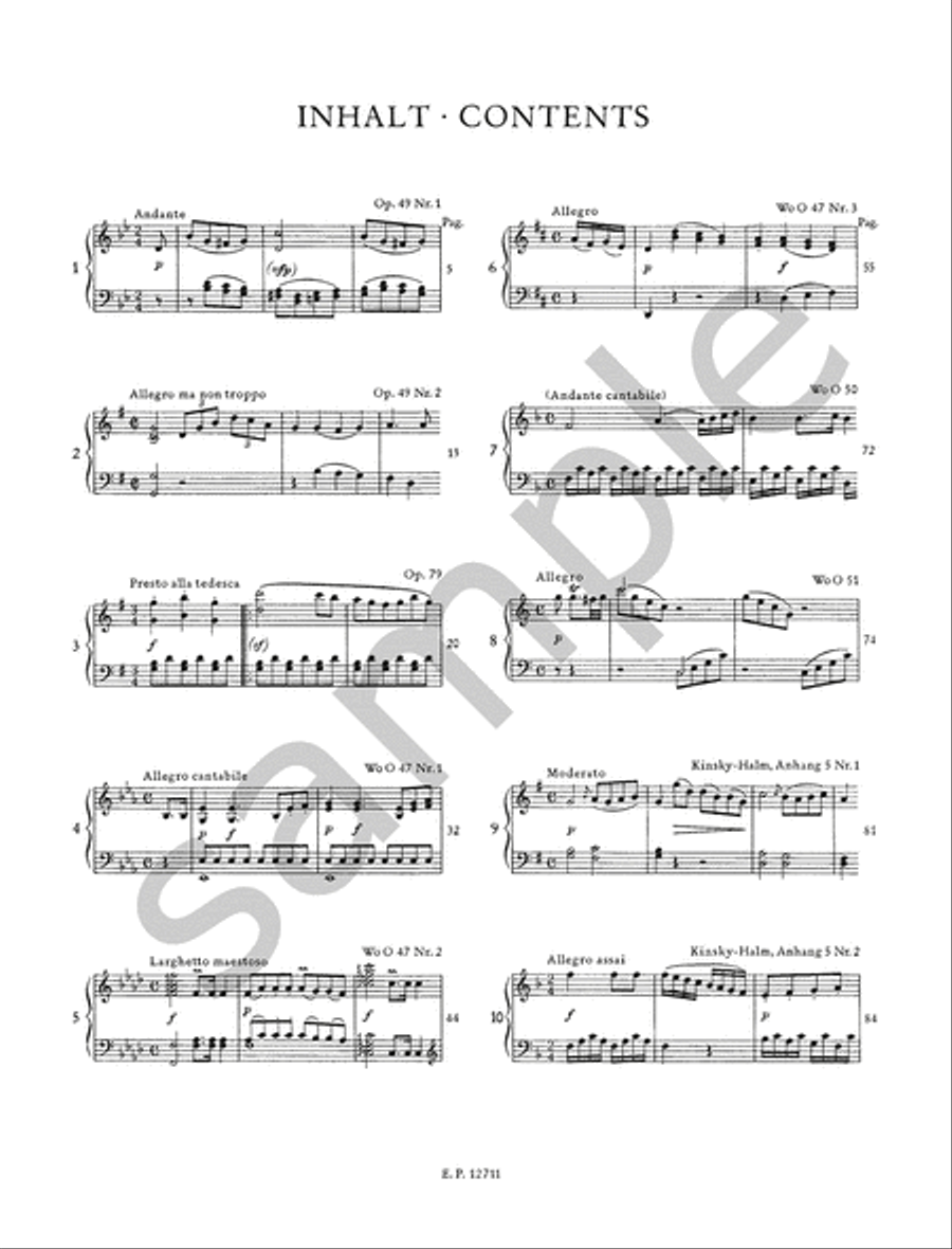 Sonatinas and Easy Sonatas for Piano Piano scores gallery preview page 2