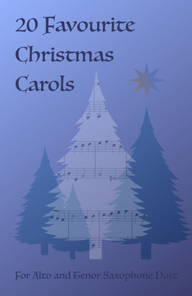Book cover for 20 Favourite Christmas Carols for Alto and Tenor Saxophone Duet